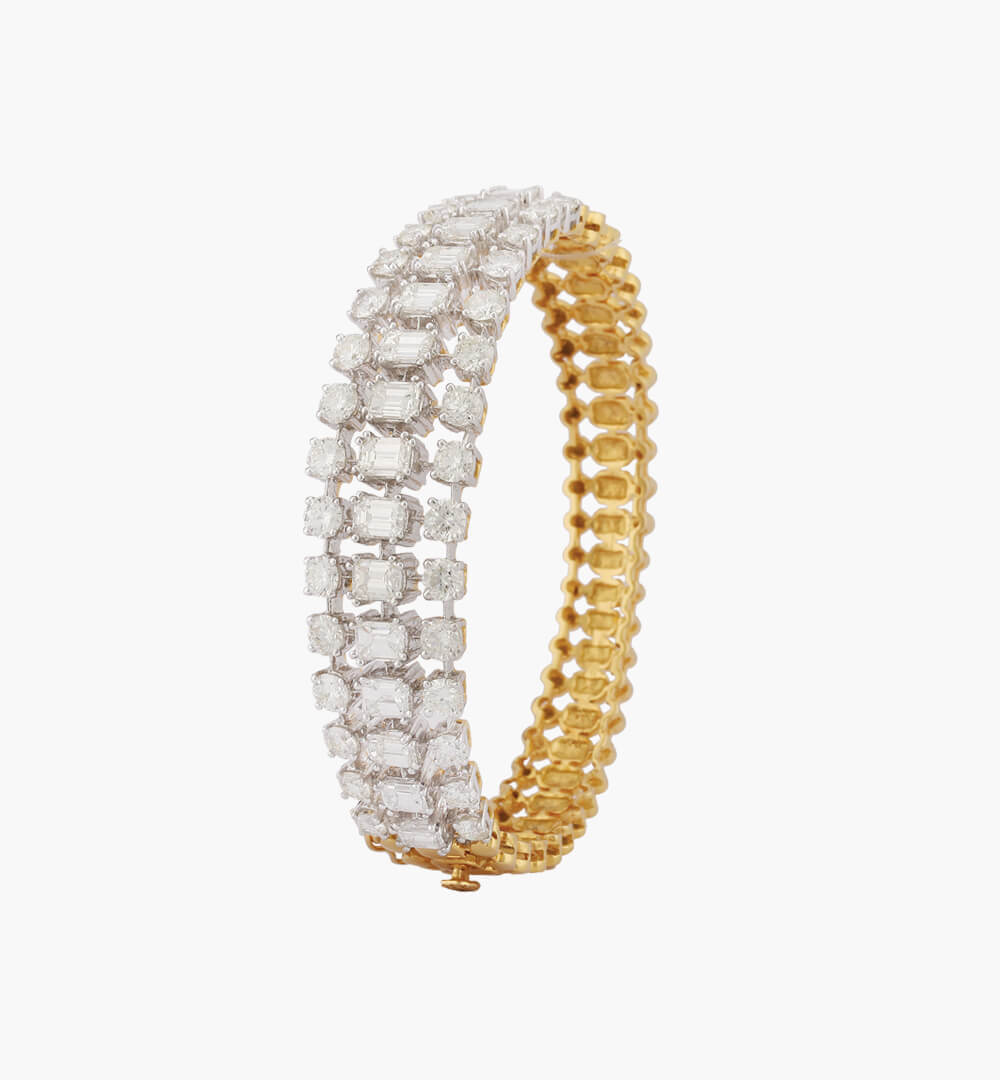 Diamond Solitaire Bracelet in 18k solid gold – Vivien Frank Designs