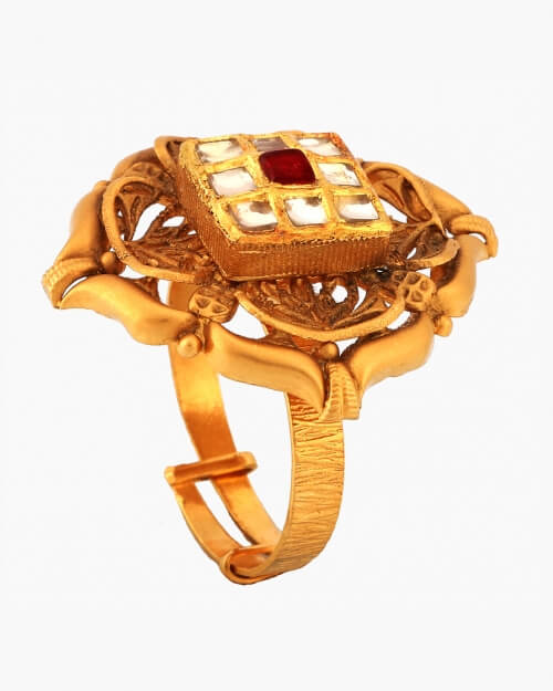 Star Cut Designer Gold Ring | SEHGAL GOLD ORNAMENTS PVT. LTD.