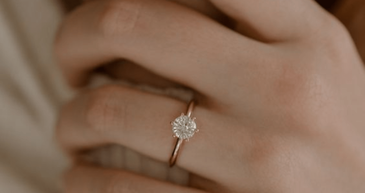 Genuine 0.2ct Round Cut Diamond Ladies Bridal Solitaire Engagement Ring 18K  Gold | eBay