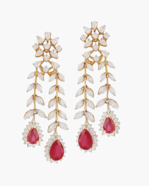 Sawansukha Diamond ColourStone Earring