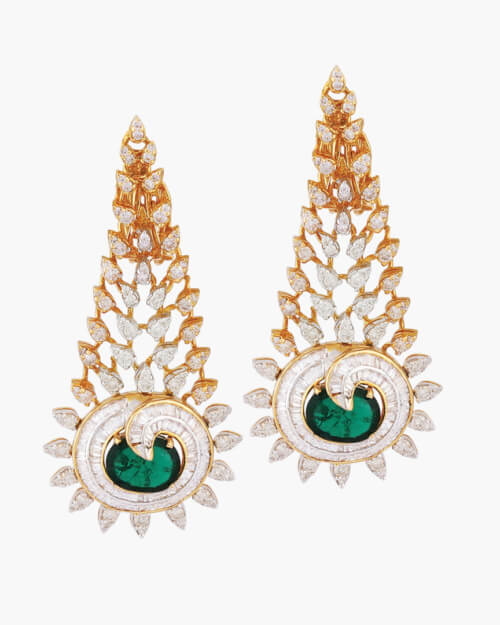 Sawansukha Diamond ColourStone Earring