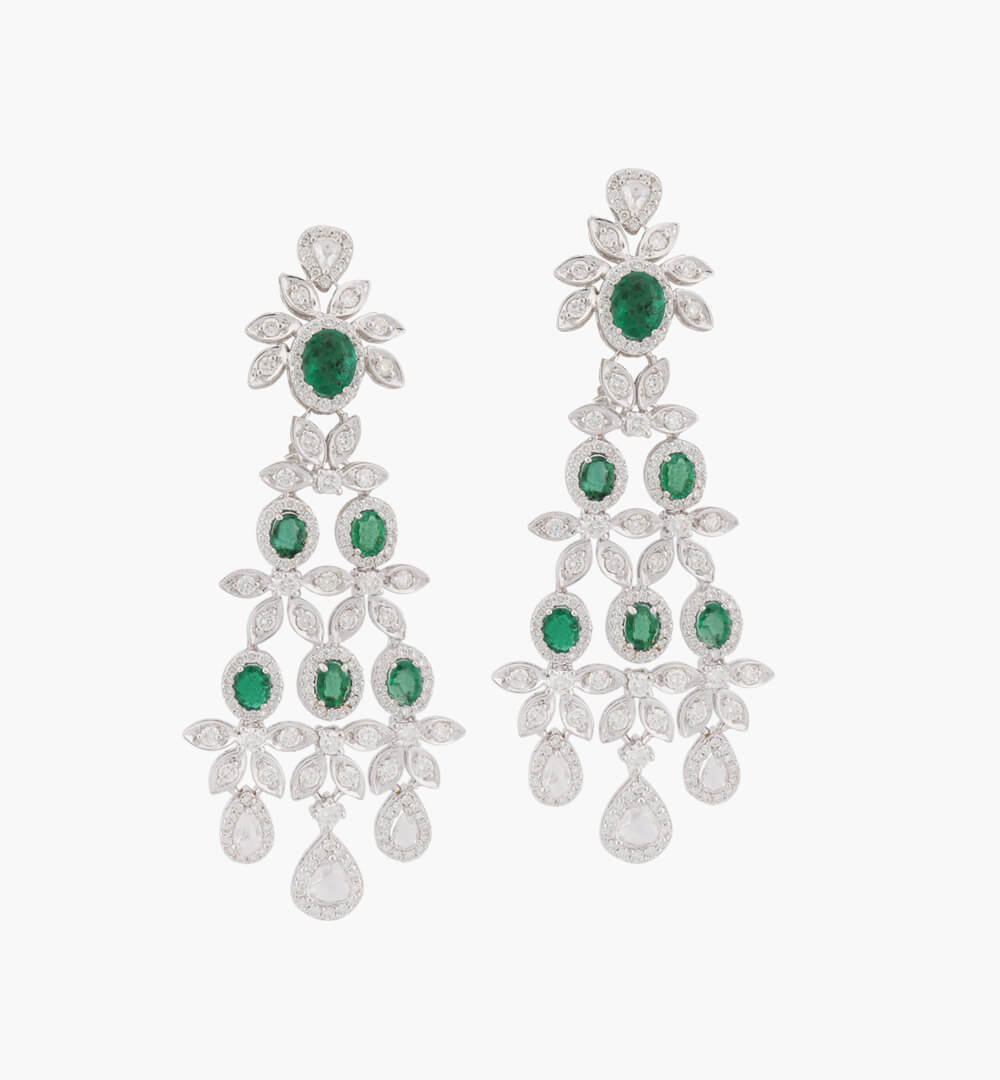 Sawansukha Diamond ColourStone Earring