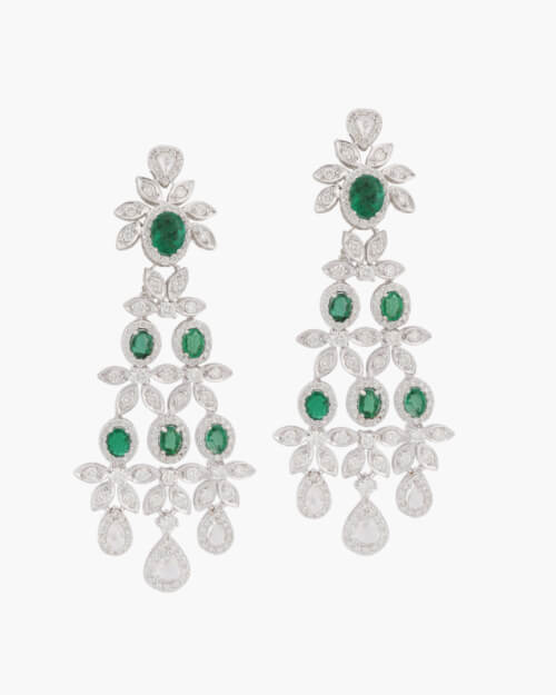 Sawansukha Diamond ColourStone Earring