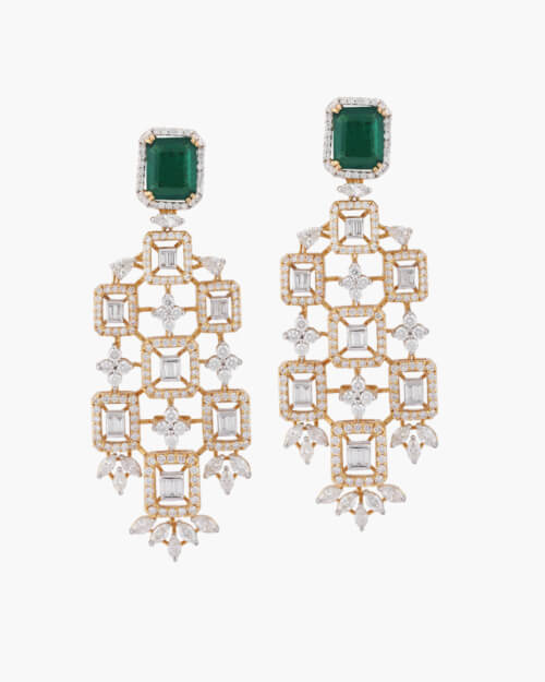 Sawansukha Diamond ColourStone Earring