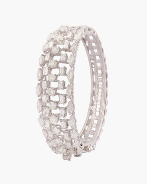 Sawansukha White Gold Diamond Ladies Bracelet