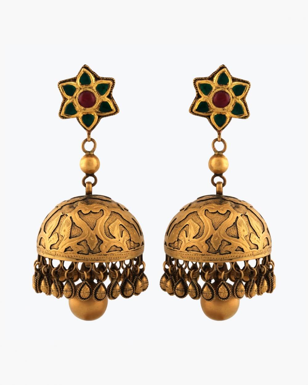 Sawansukha Antique Jhumka