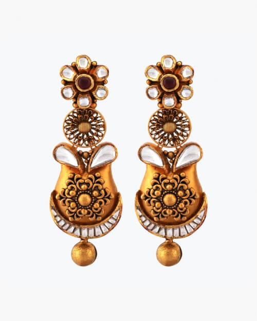 Sawansukha Antique Polki Earring