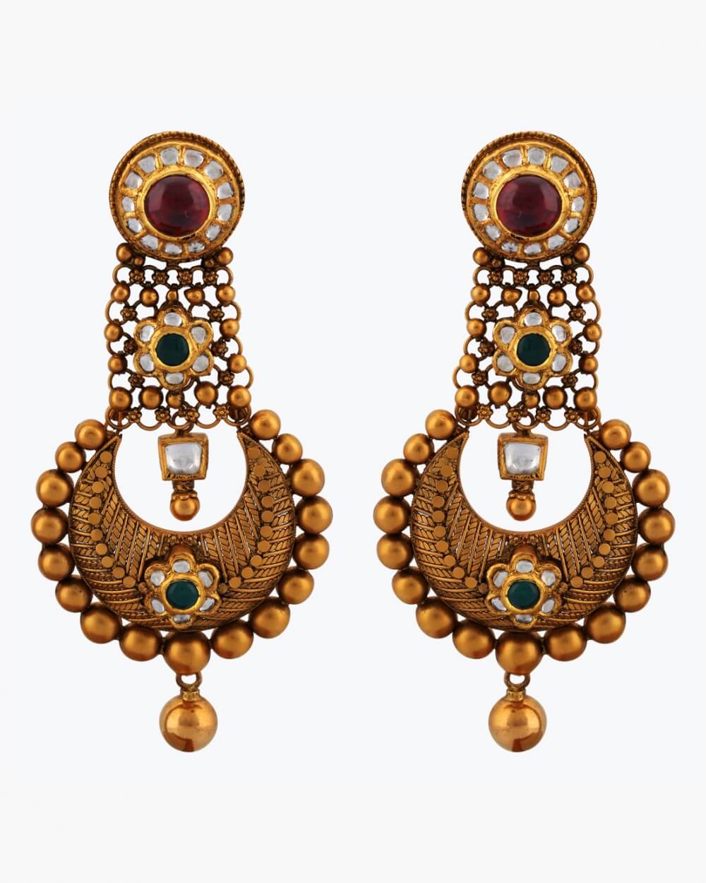 Sawansukha Antique Polki Earring