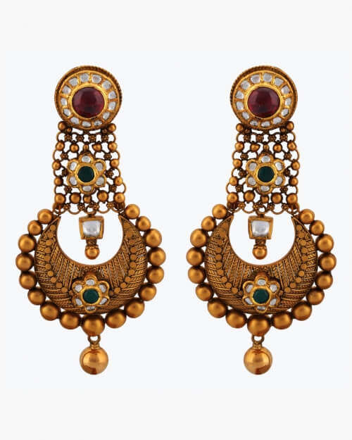 Sawansukha Antique Polki Earring