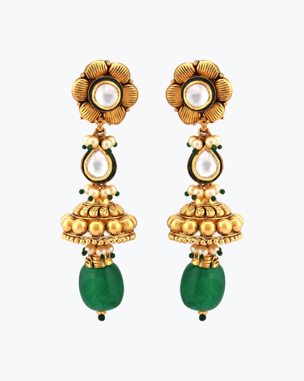 Sawansukha Antique Polki Earring