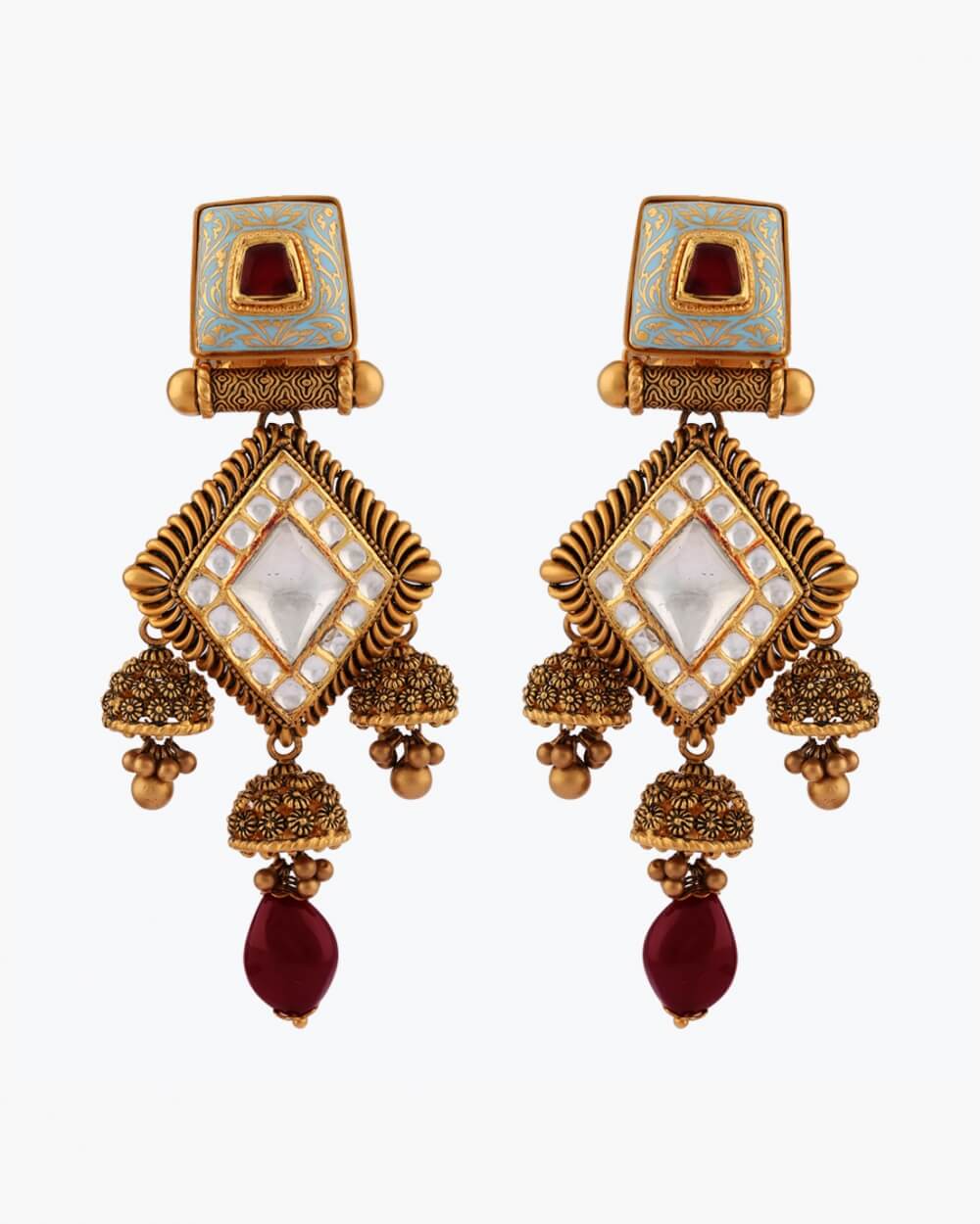 Sawansukha Antique Polki Earring