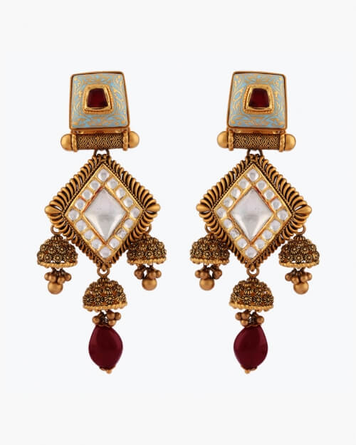 Sawansukha Antique Polki Earring