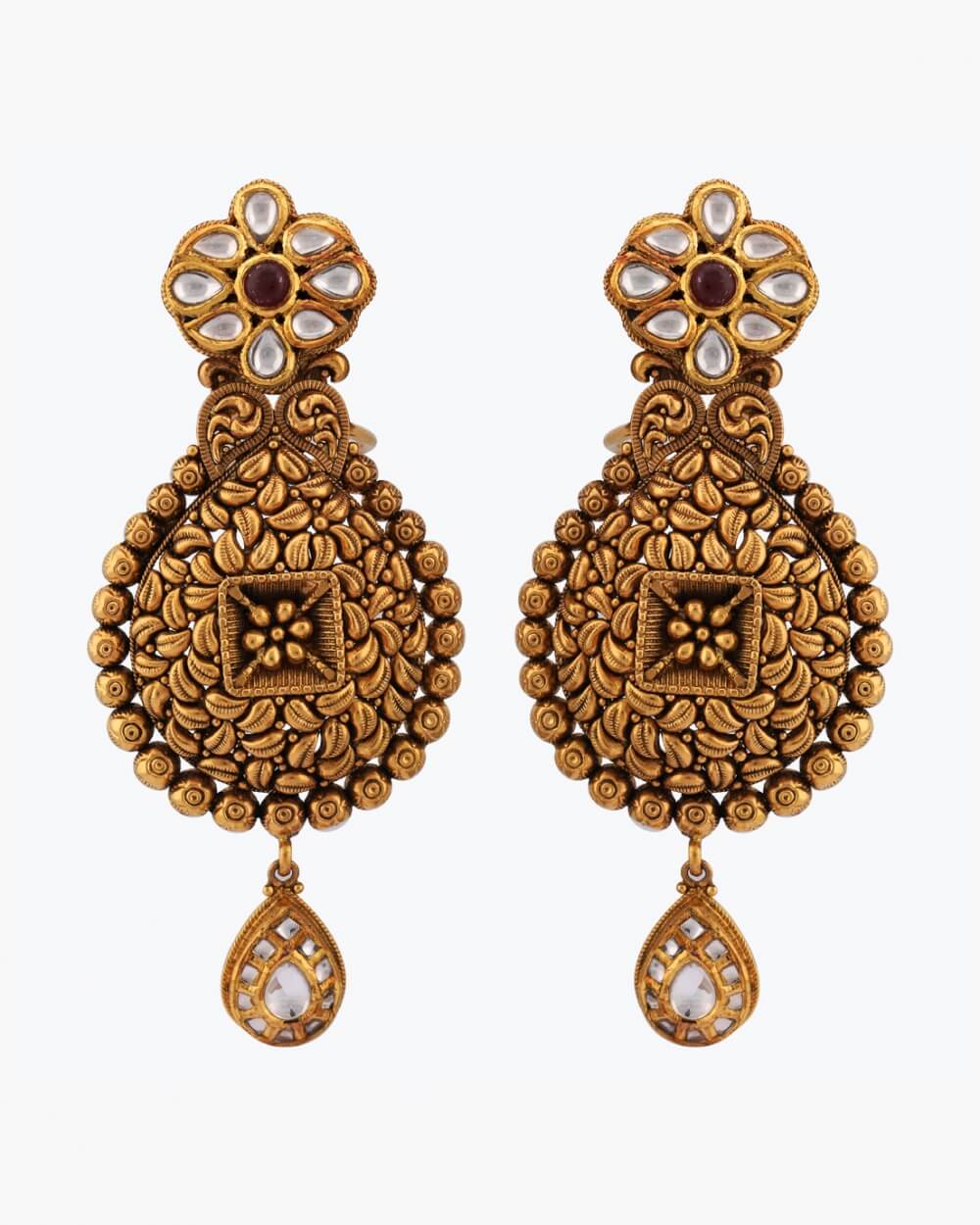 Sawansukha Antique Polki Earring