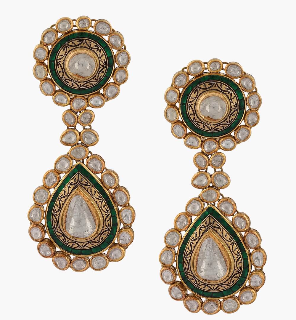 Sawansukha Antique Polki Earring