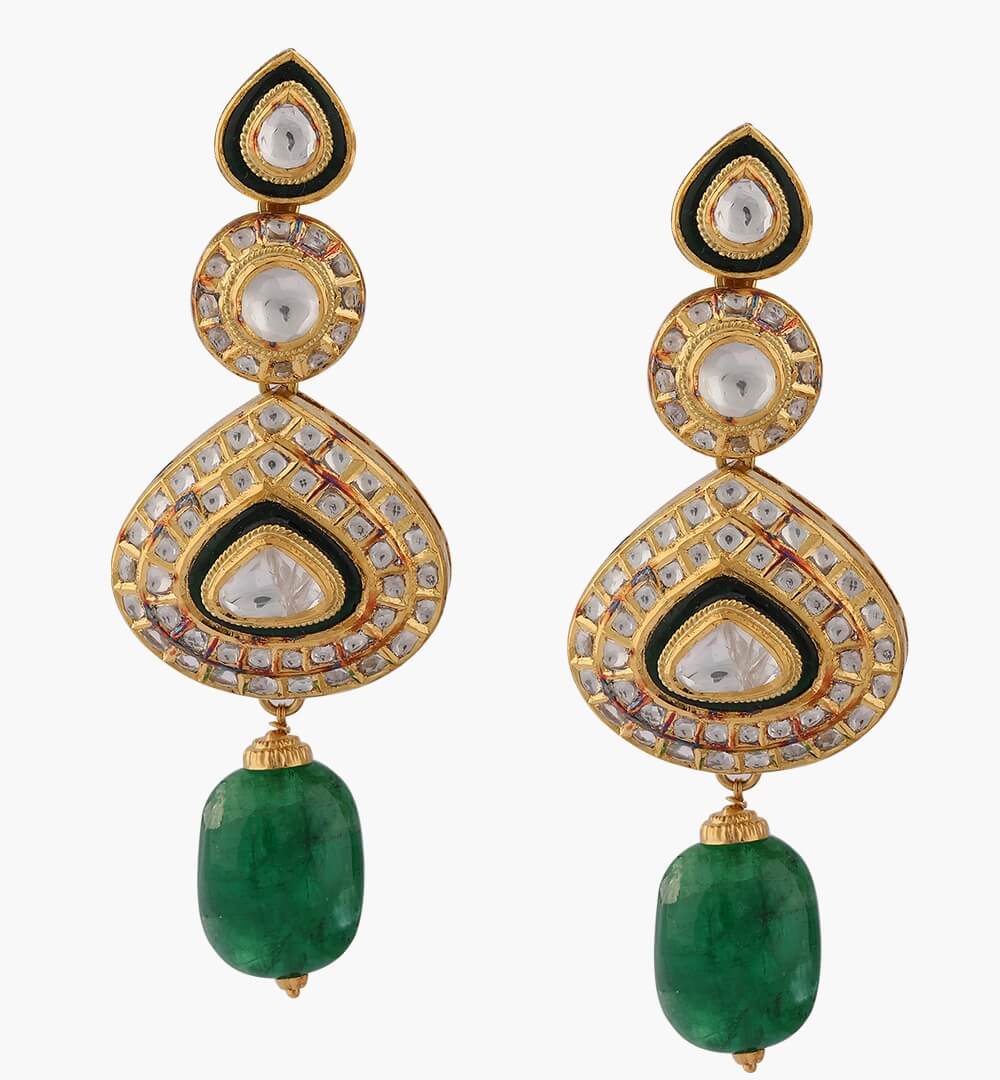 Sawansukha Antique Polki Earring