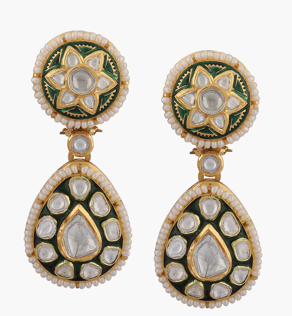 Sawansukha Antique Polki Earring