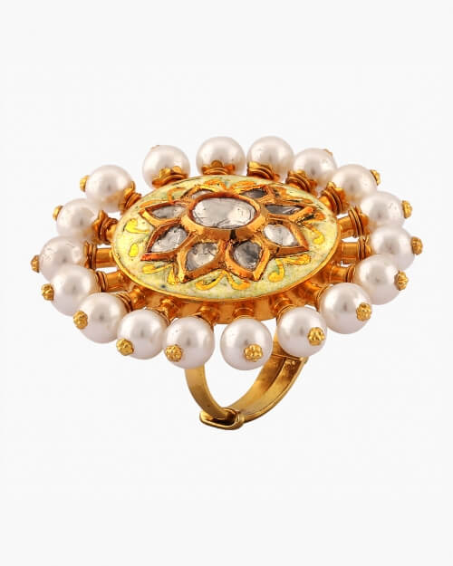 Sawansukha Meenakari Ladies Cocktail Ring