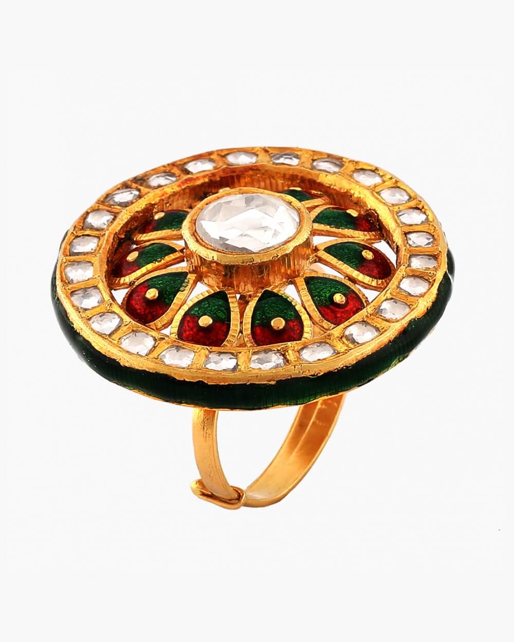 Sawansukha Meenakari Ladies Cocktail Ring