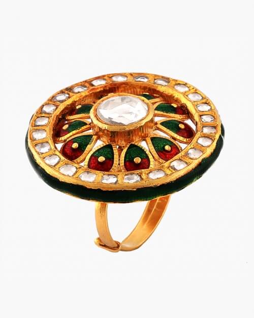 Sawansukha Meenakari Ladies Cocktail Ring