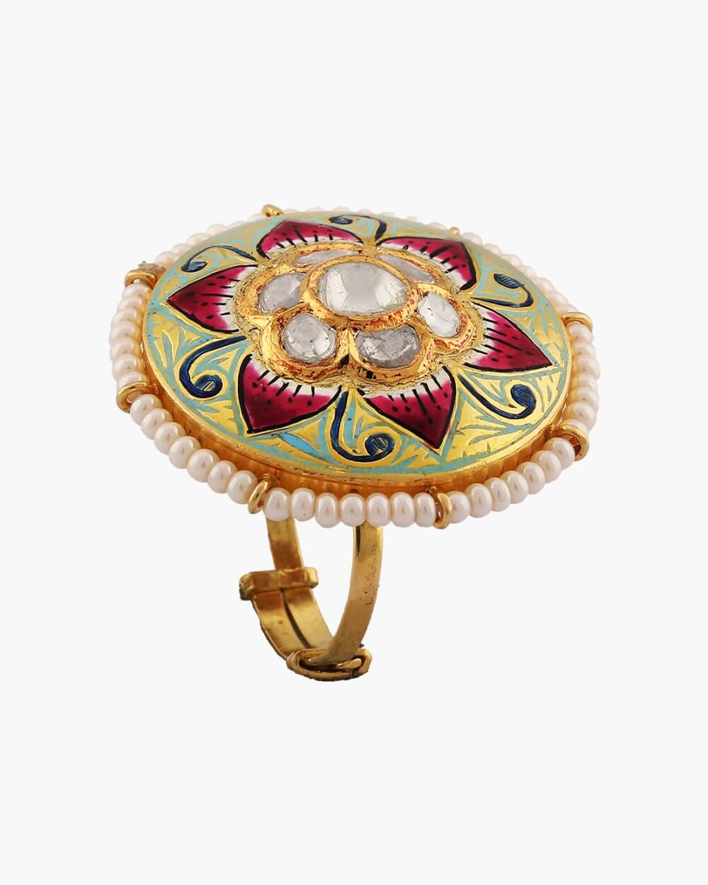 Sawansukha Meenakari Ladies Cocktail Ring