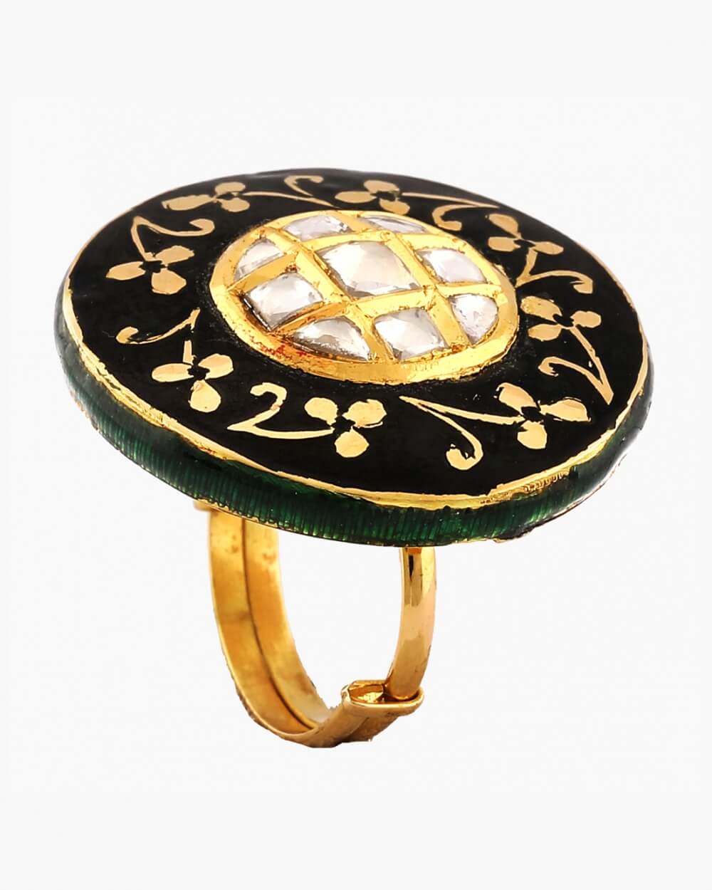 Sawansukha Meenakari Ladies Cocktail Ring