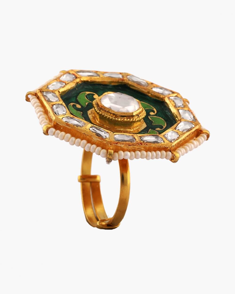 Sawansukha Meenakari Ladies Cocktail Ring