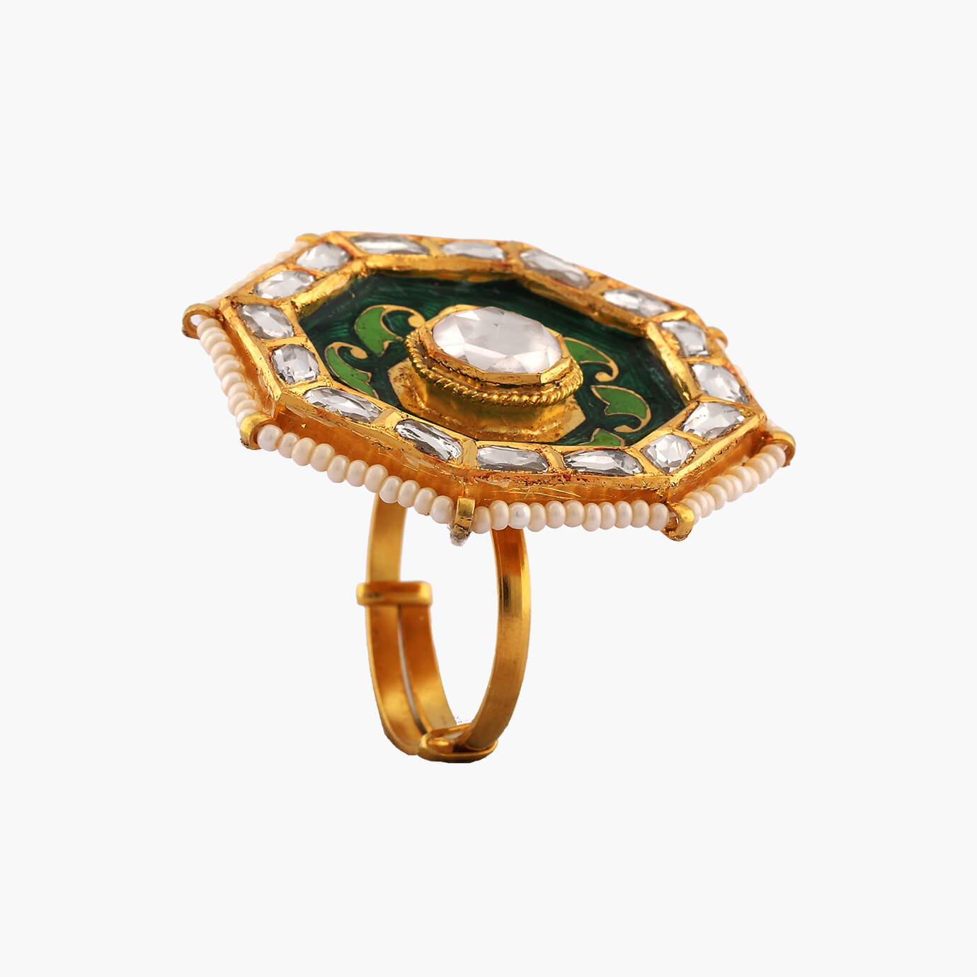 Sawansukha Meenakari Ladies Cocktail Ring