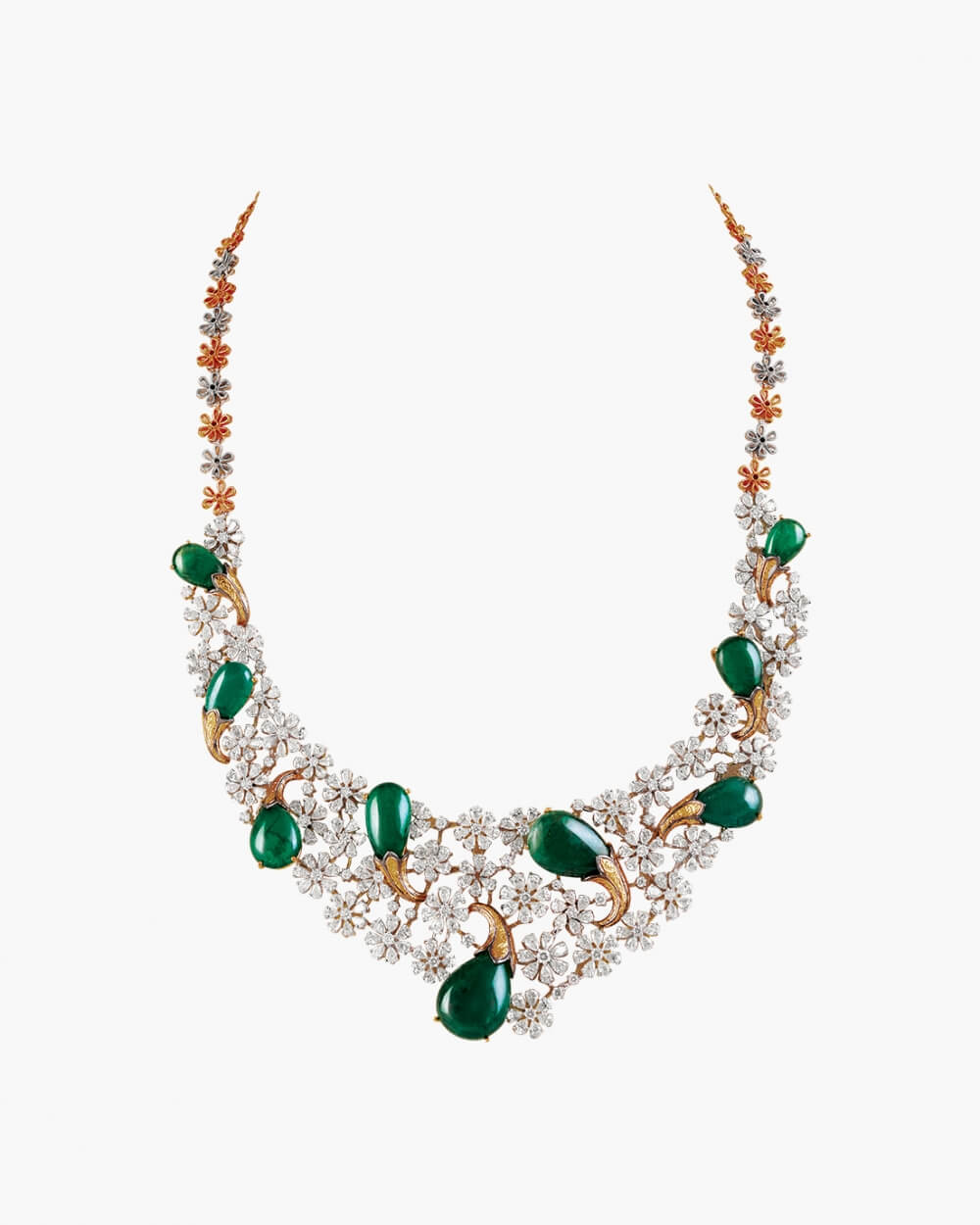 Sawansukha Diamond ColourStone Necklace