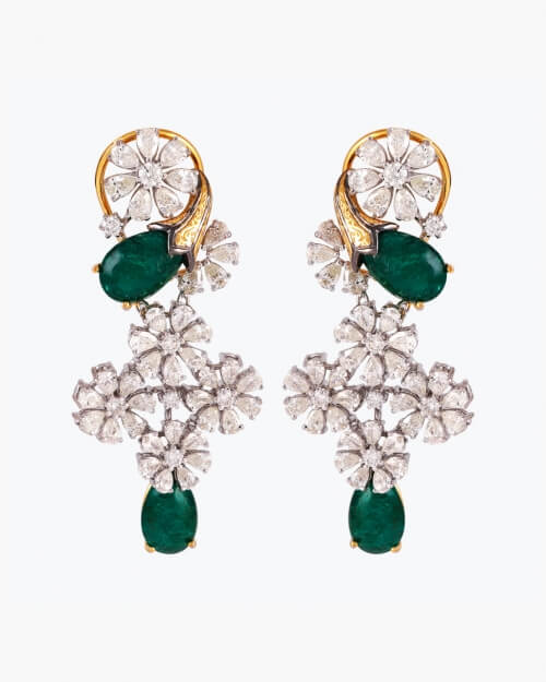 Sawansukha Diamond ColourStone Earring