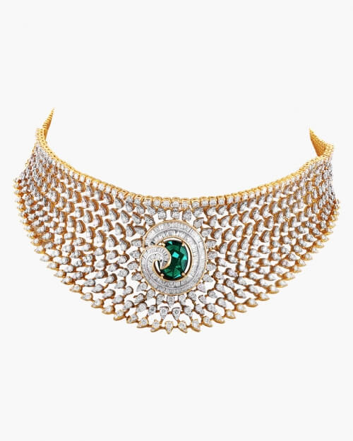 Sawansukha Diamond ColourStone Necklace