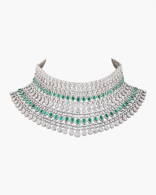 Sawansukha Diamond ColourStone Necklace