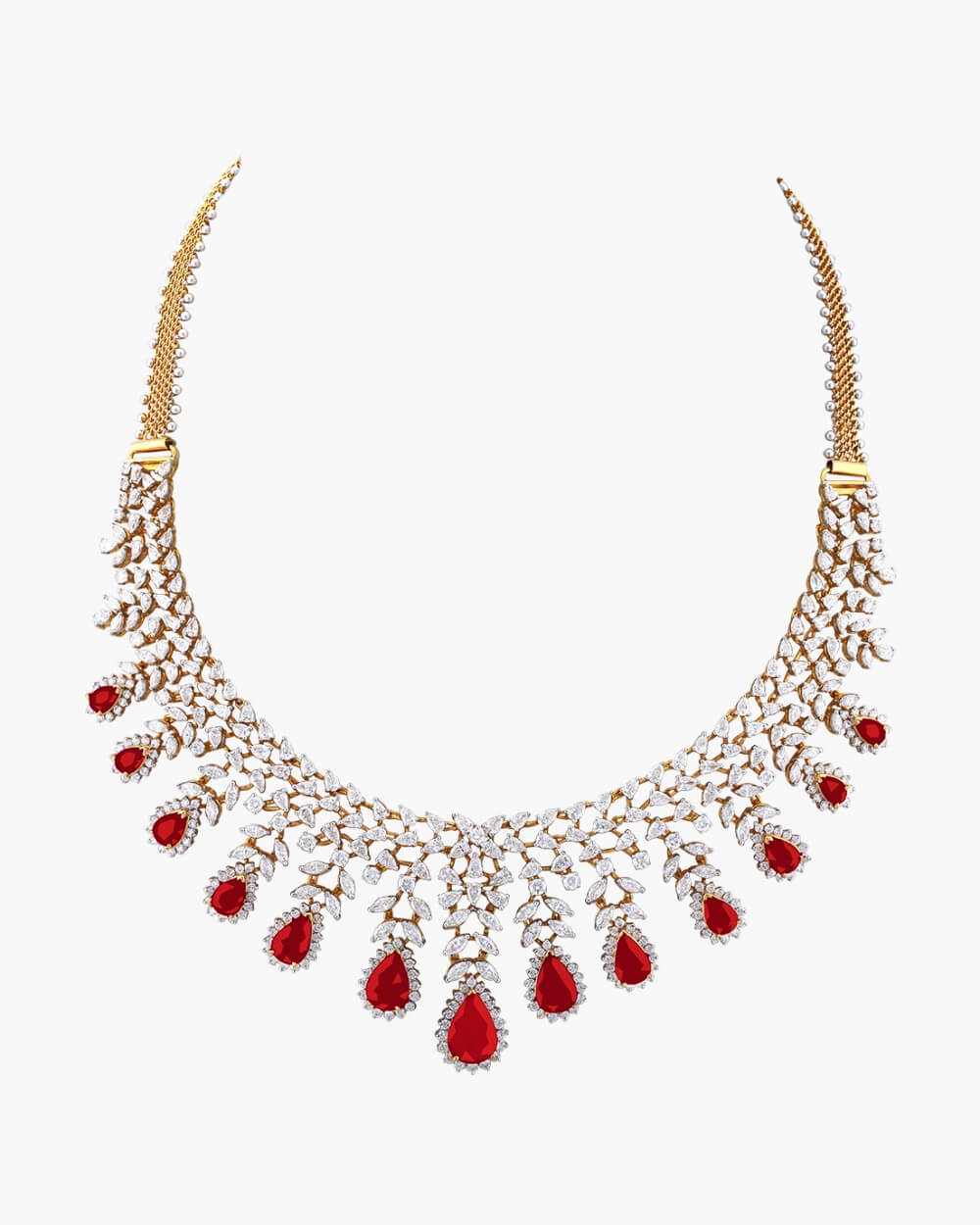 Sawansukha Diamond ColourStone Necklace