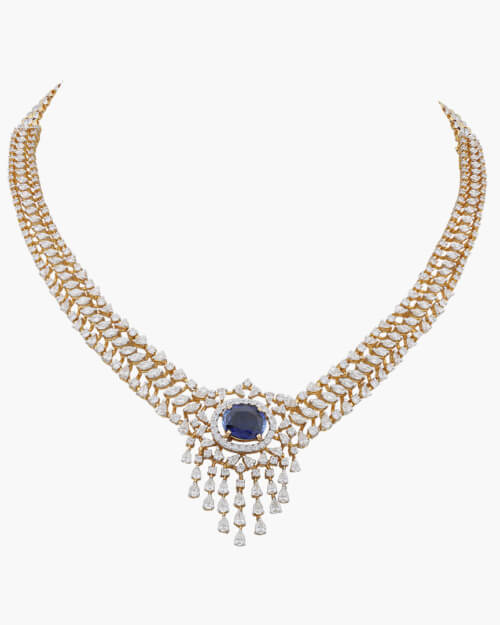 Sawansukha Diamond ColourStone Necklace