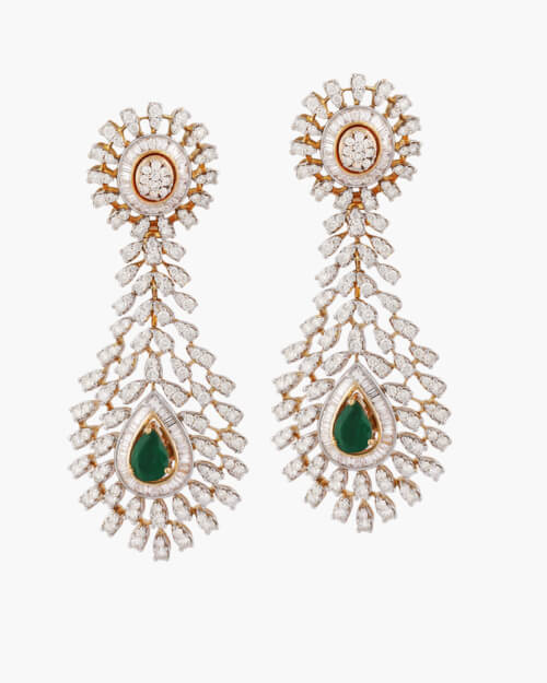 Sawansukha Diamond ColourStone Earring