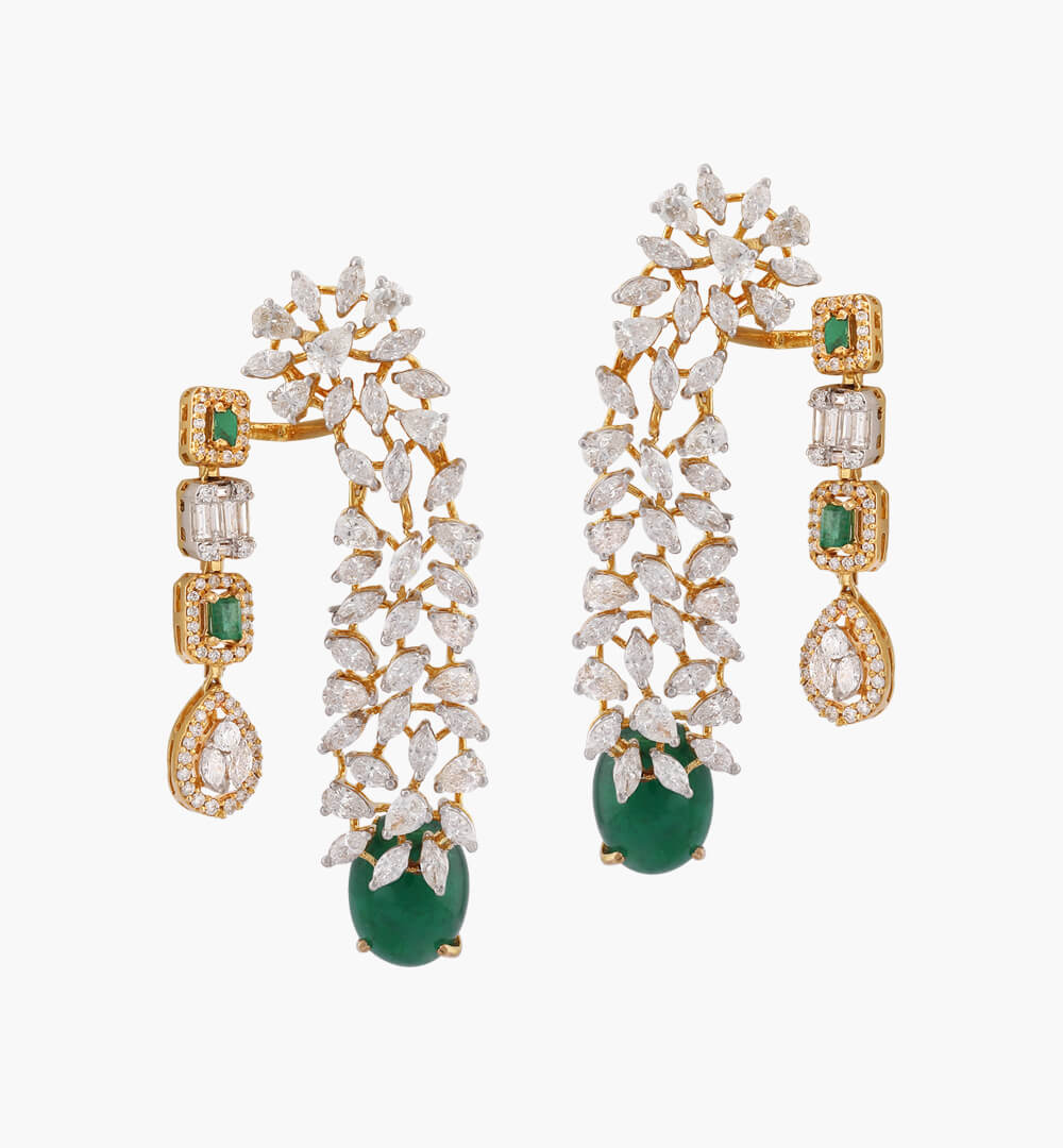 Sawansukha Diamond ColourStone Earring