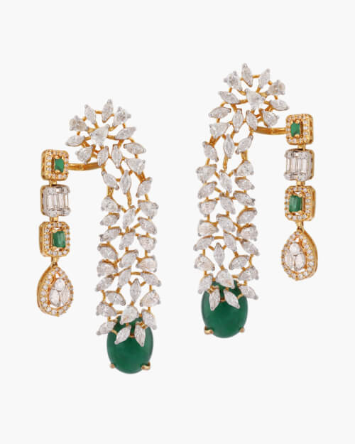 Sawansukha Diamond ColourStone Earring