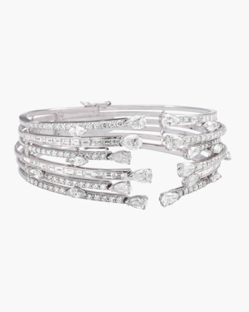 Sawansukha White Gold Diamond Ladies Bracelet