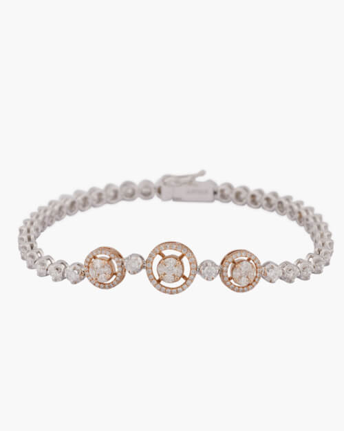 Sawansukha Diamond Ladies Chain Bracelet