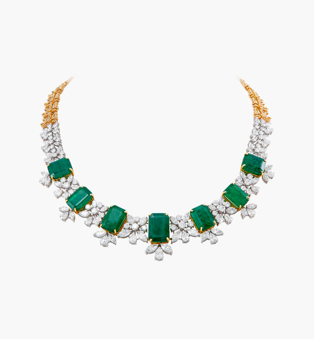 Sawansukha Diamond ColourStone Necklace