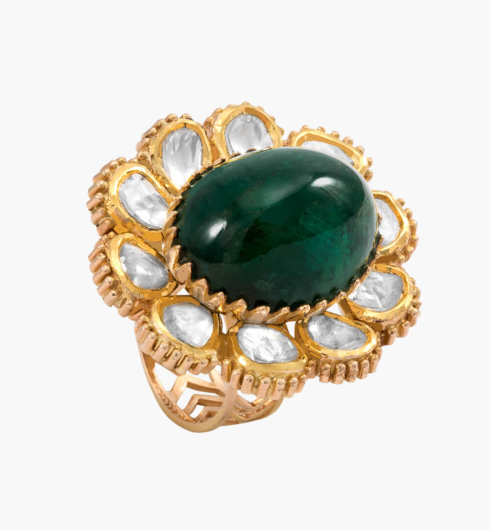 Sawansukha ColourStone Cocktail Ladies Ring