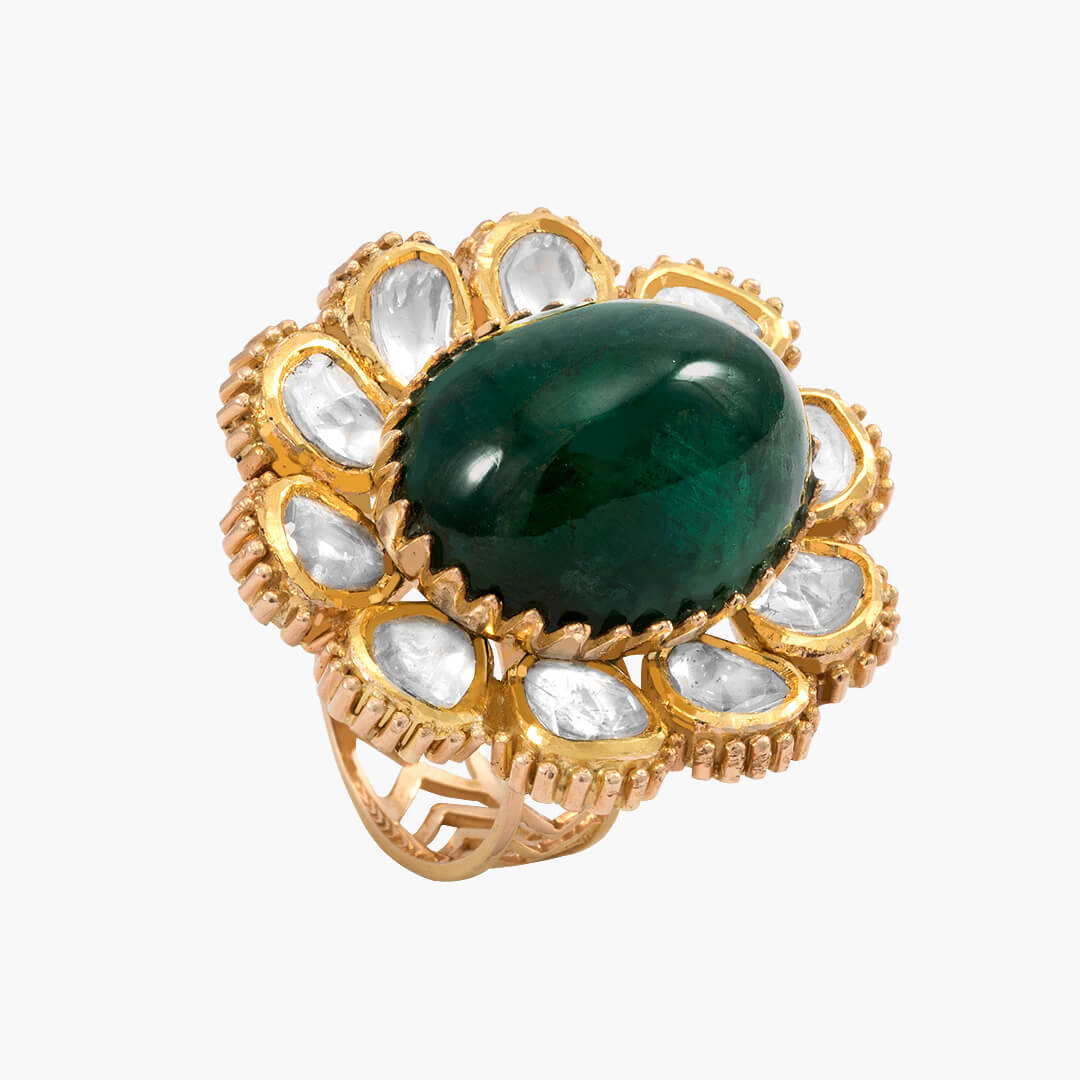 Sawansukha ColourStone Cocktail Ladies Ring