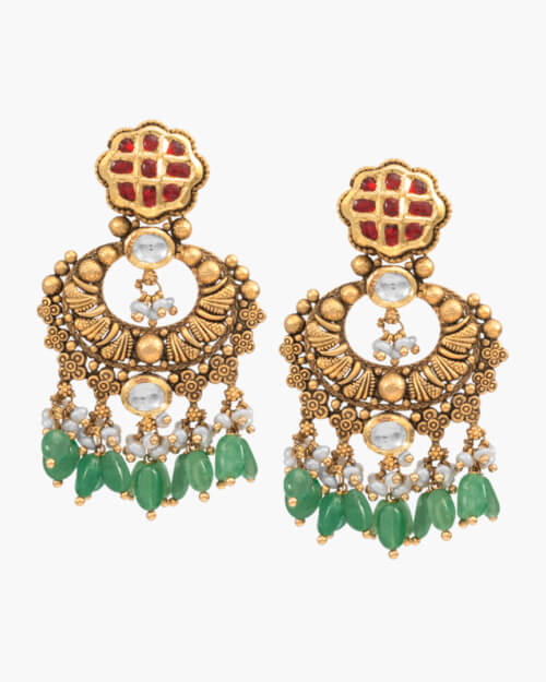 Sawansukha Antique Polki Earring