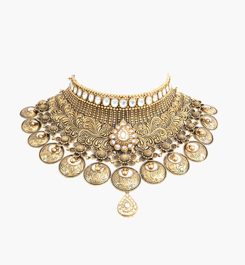 Sawansukha Heavy Weight Gold Choker