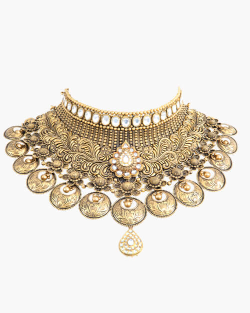 Sawansukha Heavy Weight Gold Choker