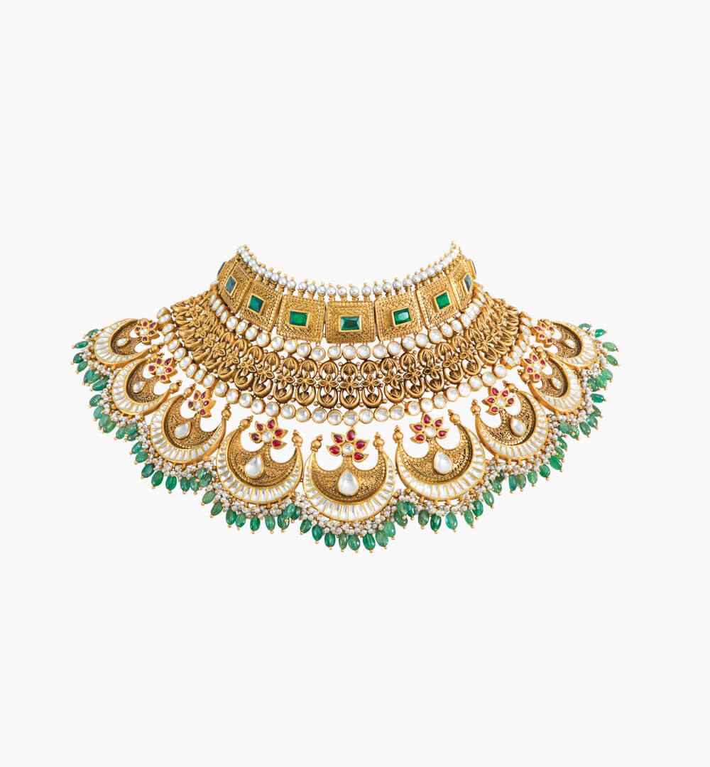 Sawansukha Heavy Weight Kundan Necklace