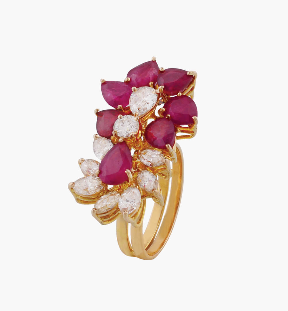 Sawansukha Diamond And ColourStone Ladies Ring