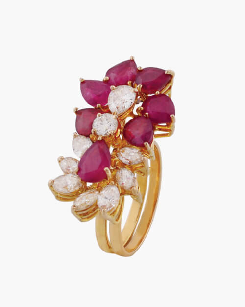 Sawansukha Diamond And ColourStone Ladies Ring