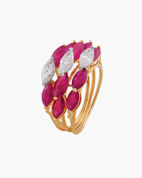 Sawansukha Diamond And ColourStone Ladies Ring