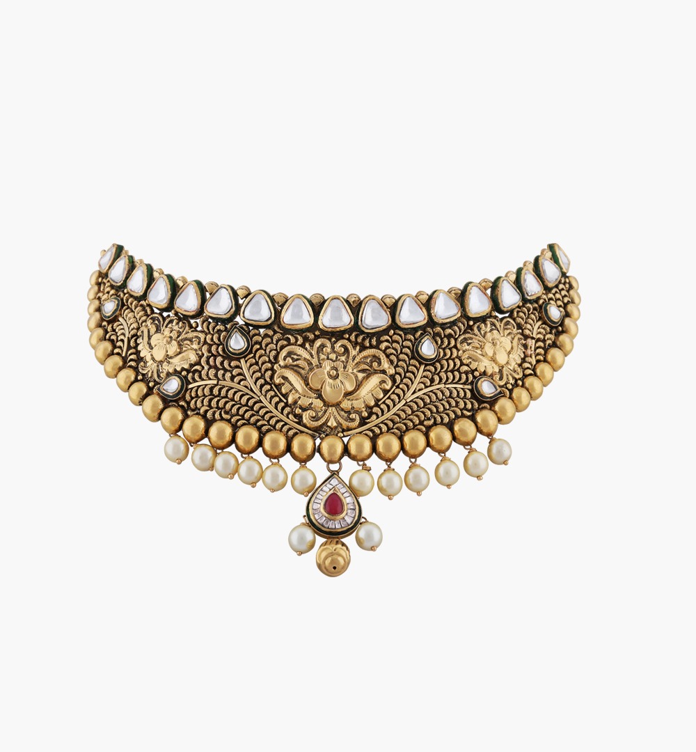 Sawansukha Antique Polki Necklace