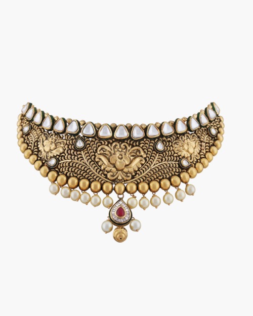 Sawansukha Antique Polki Necklace